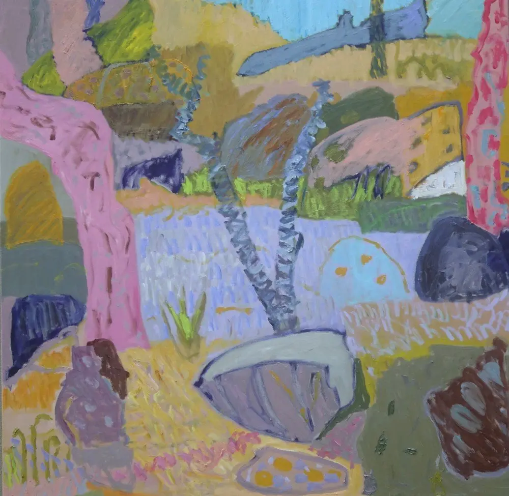 Beyond time  oil on linen by artist Sally Stokes