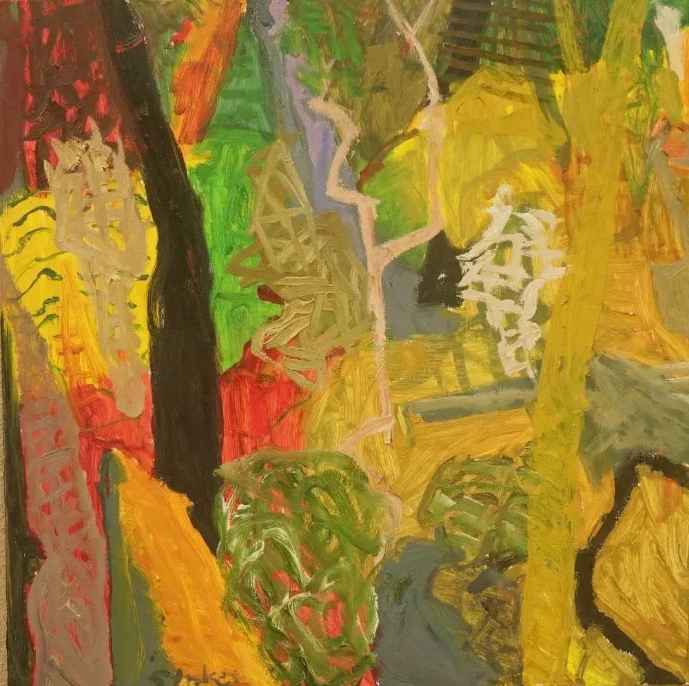 70Q oil on canvas by artist Sally Stokes