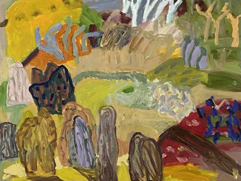 Never hurry (SOLD) oil on canvas by artist Sally Stokes