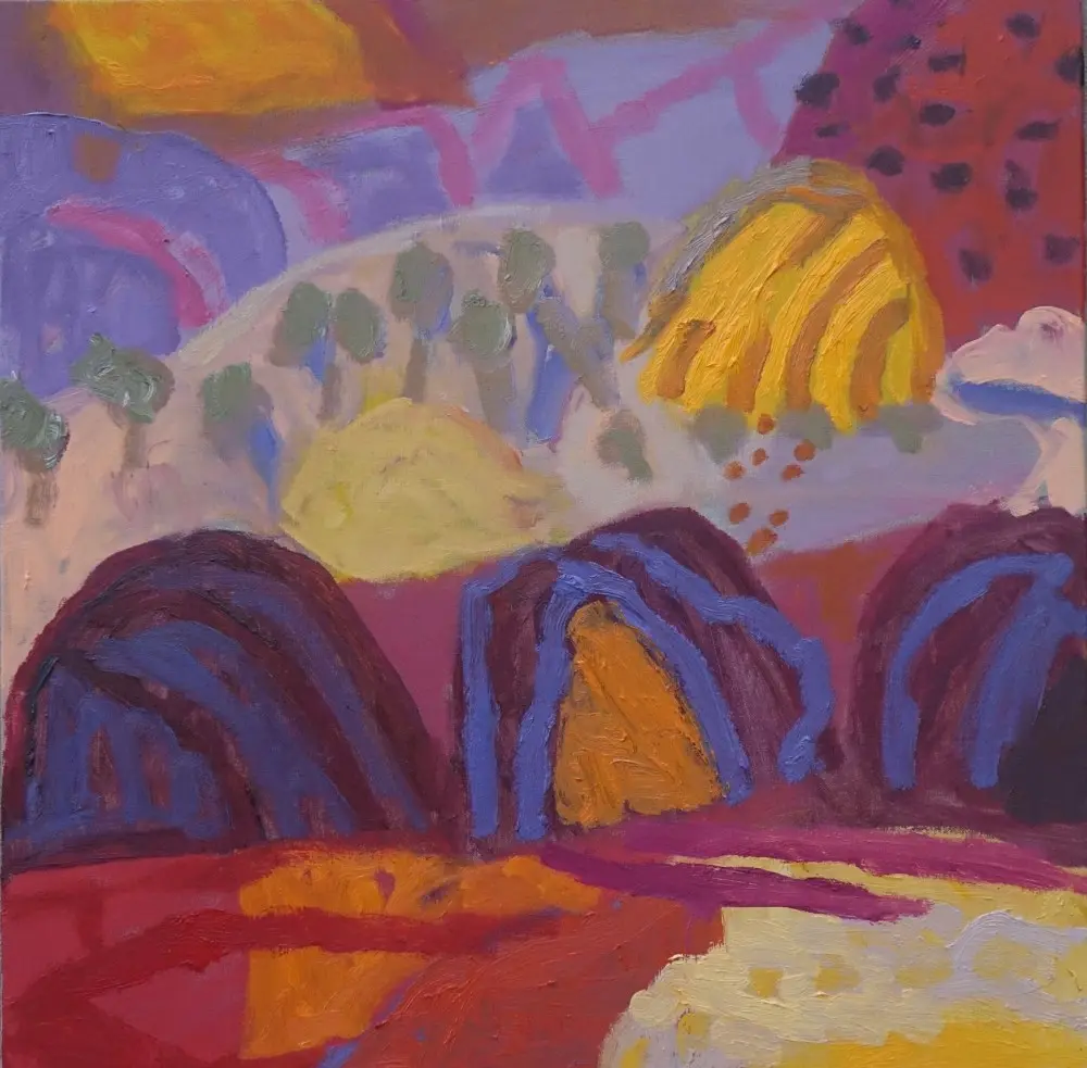 The silence that follows oil on linen by artist Sally Stokes