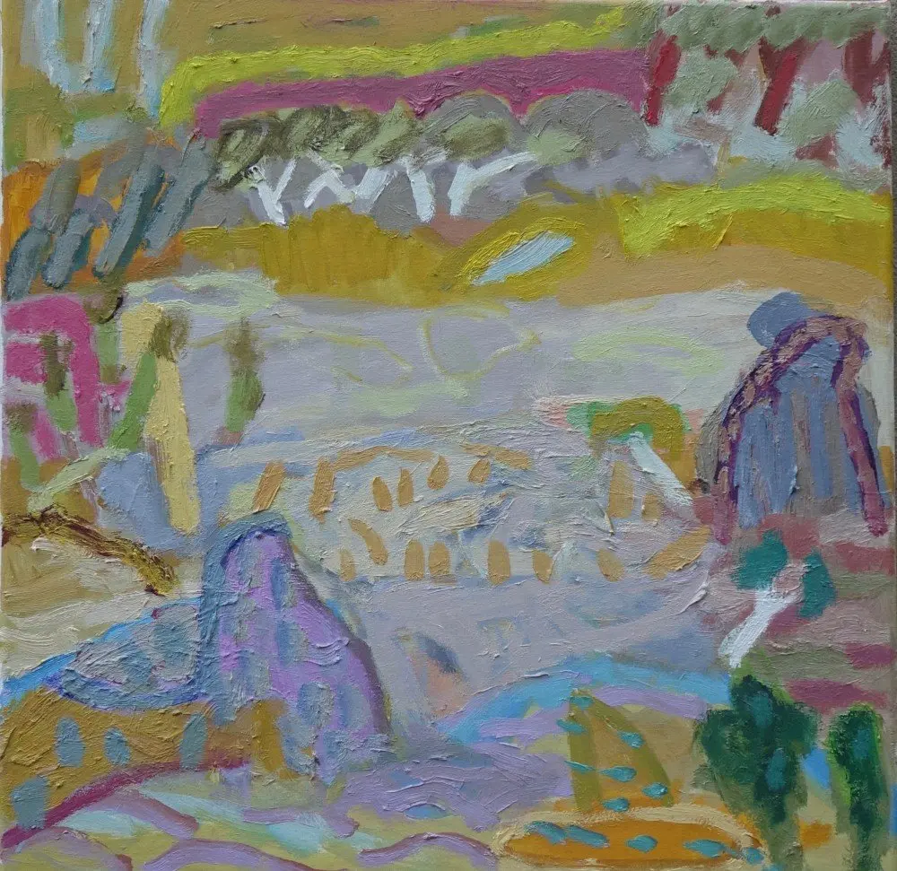 So distant (SOLD) oil on canvas by artist Sally Stokes