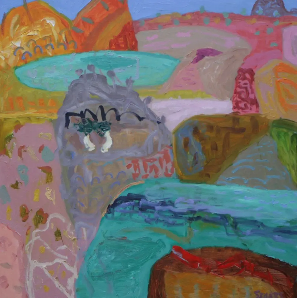 Boodjamulla 2 oil on linen by artist Sally Stokes