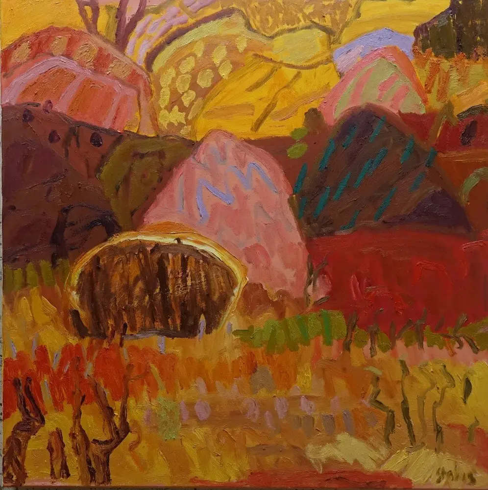 We sang (Allocated RP)  oil on canvas by artist Sally Stokes