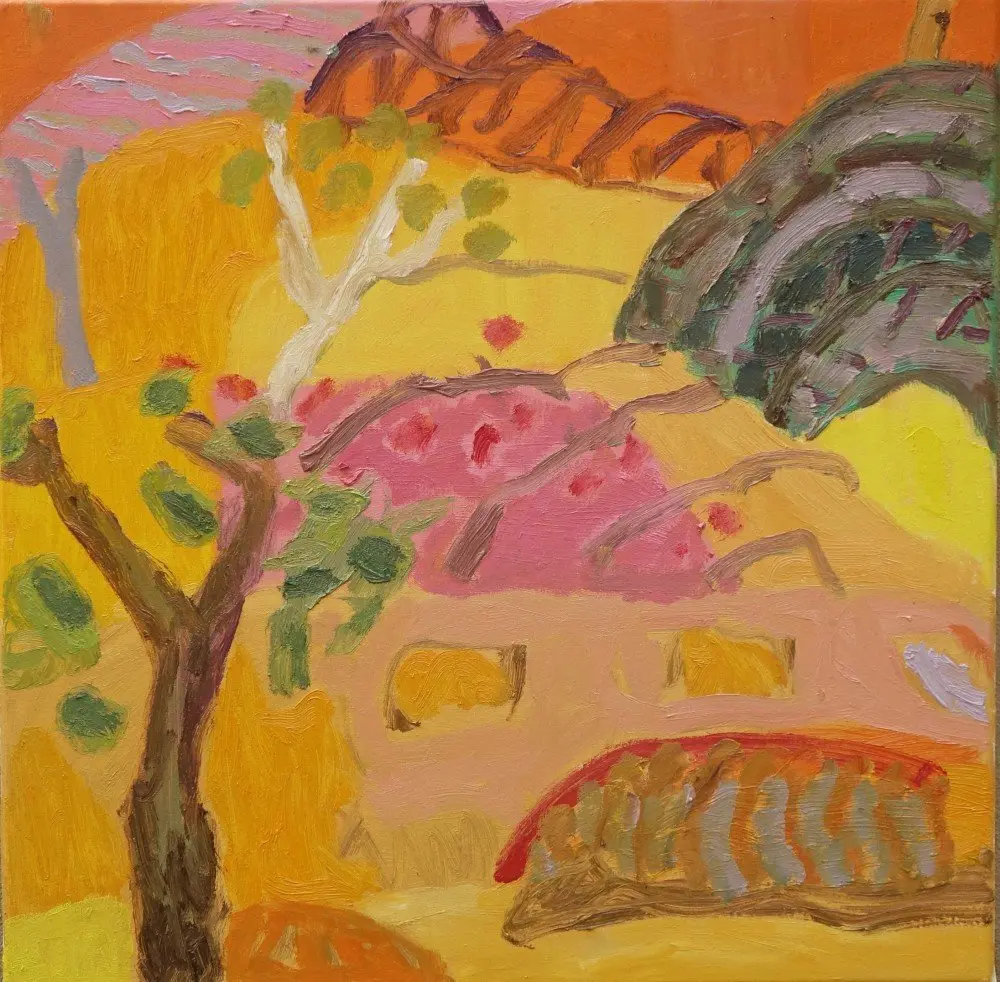 Open before me  oil on canvas by artist Sally Stokes