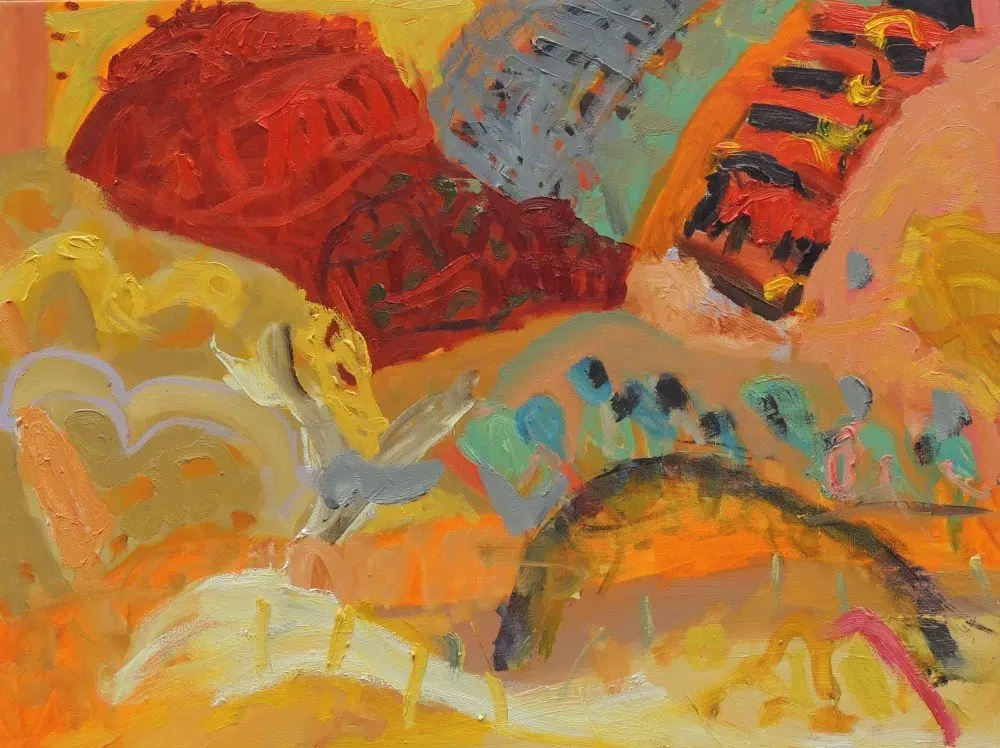 Panorama Walk oil on canvas by artist Sally Stokes