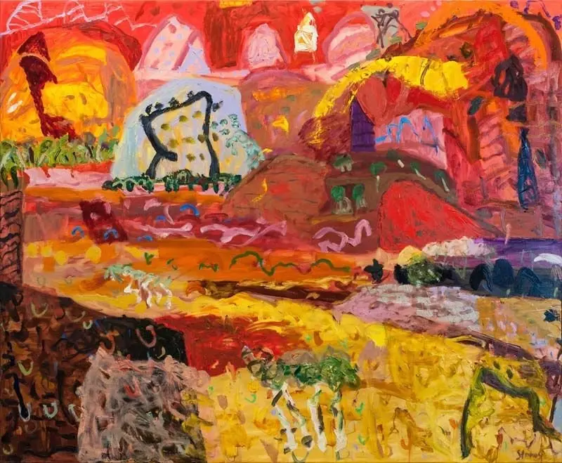 Poddy creek lookout (SOLD) oil on canvas by artist Sally Stokes