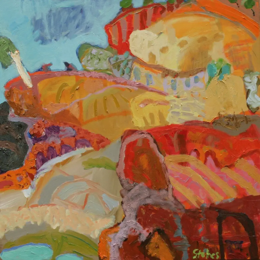 Ndhala Gorge 2 Oil on canvas by artist Sally Stokes