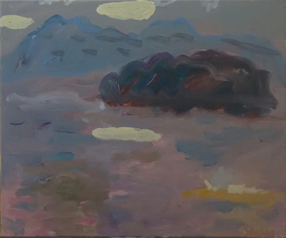 Prelude acrylic on canvas by artist Sally Stokes