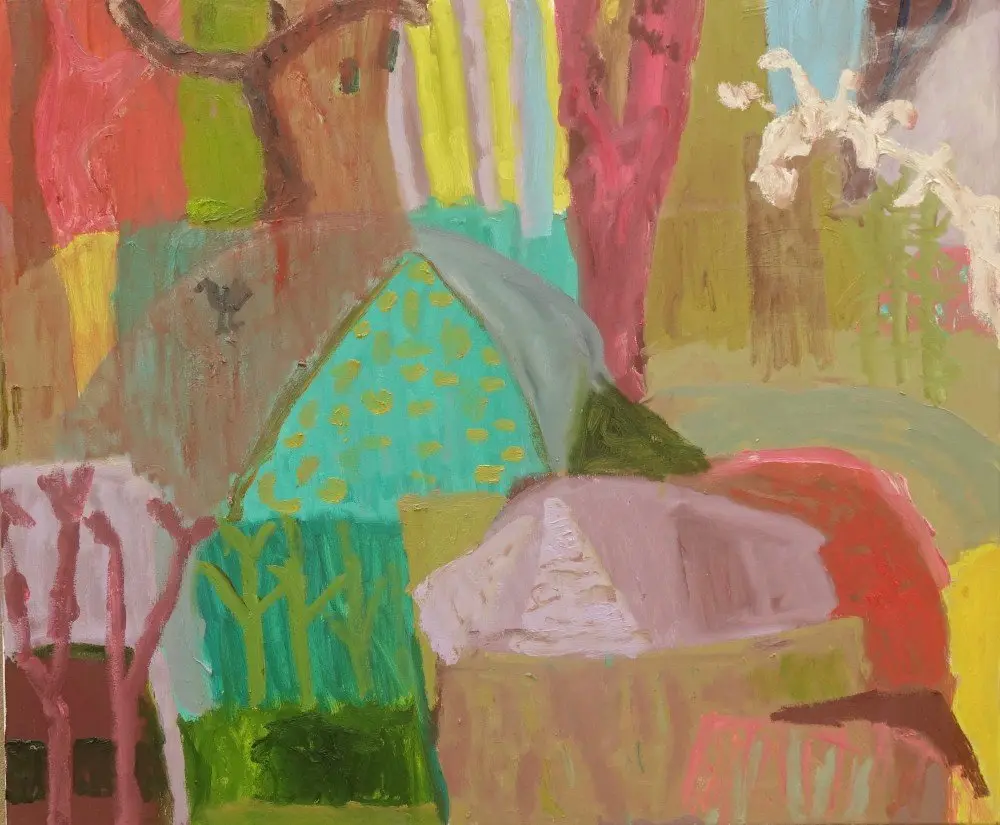 Transcending  oil on canvas by artist Sally Stokes