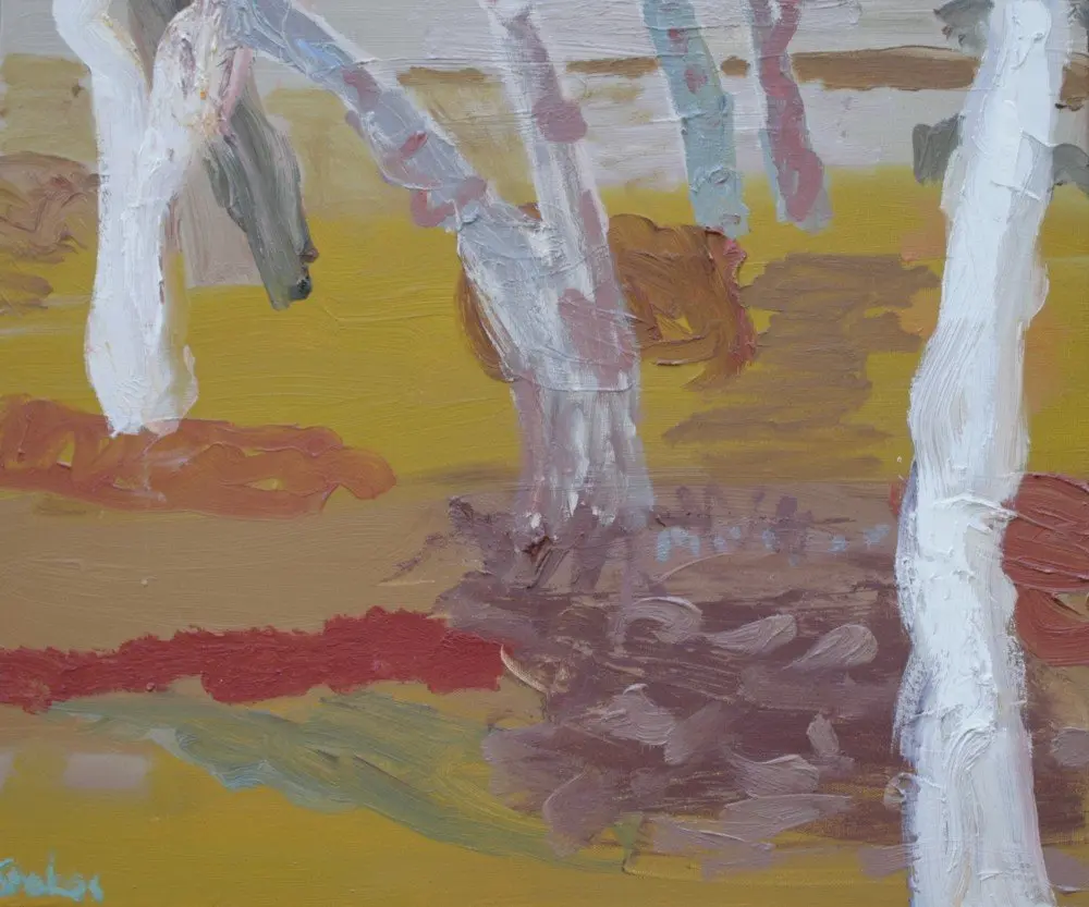 Burke River (SOLD) oil on canvas by artist Sally Stokes