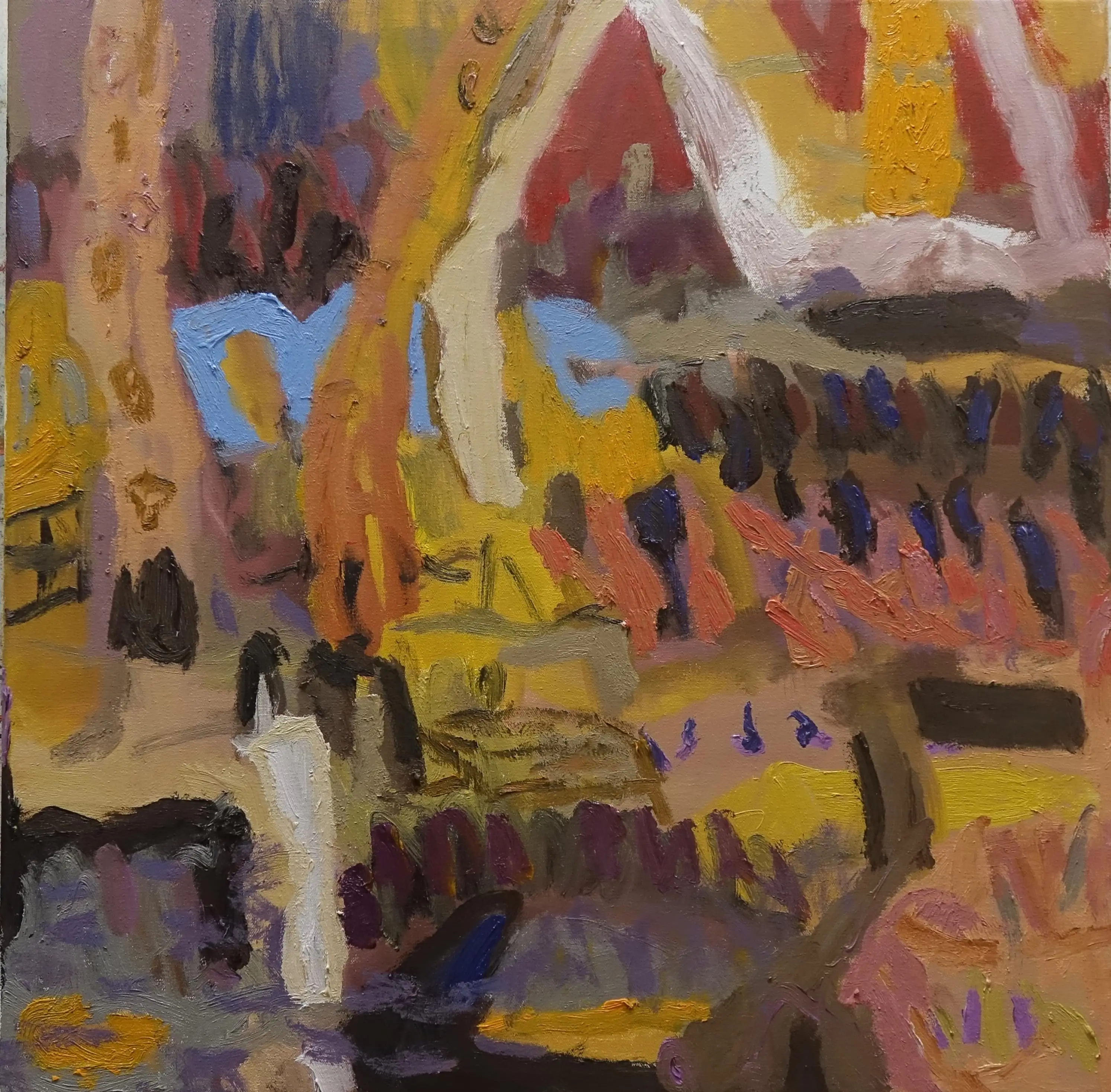 Stokes Tidal move oil on canvas 61x61cm