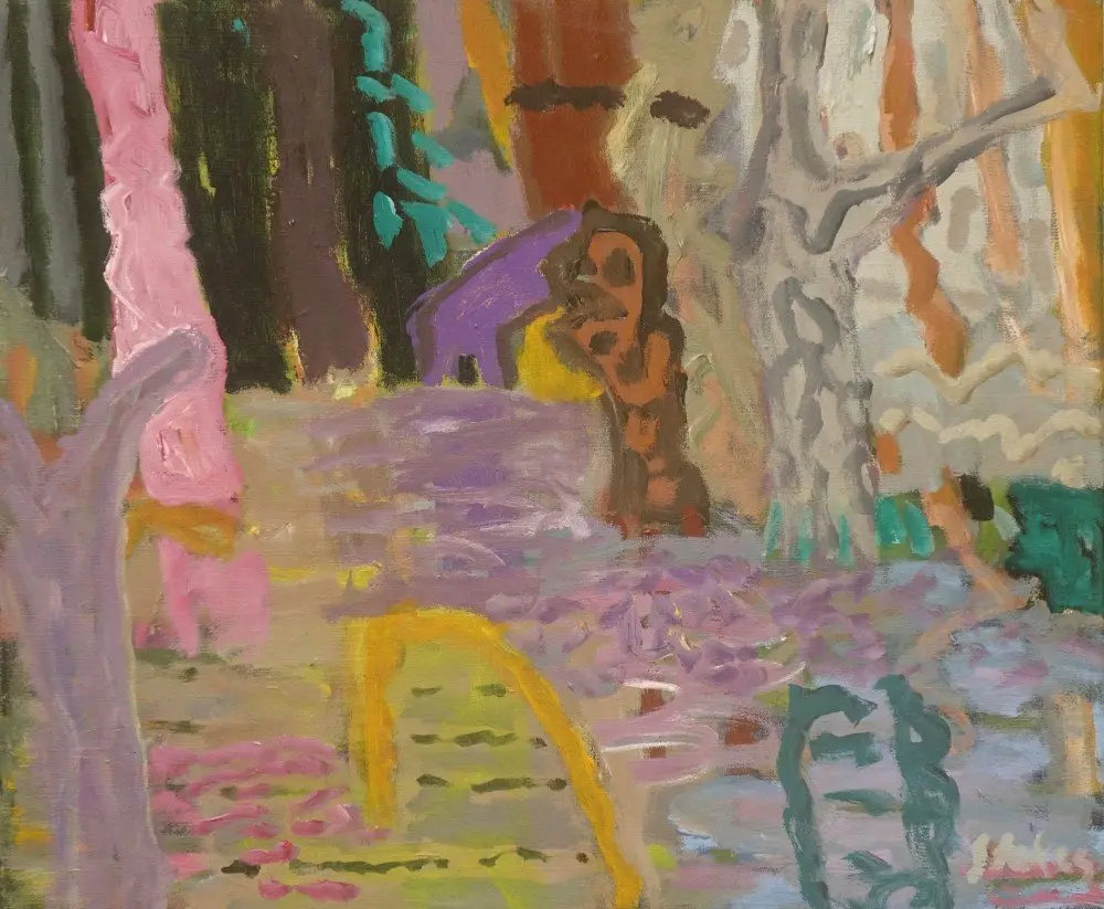 Strangely enough acrylic on canvas by artist Sally Stokes