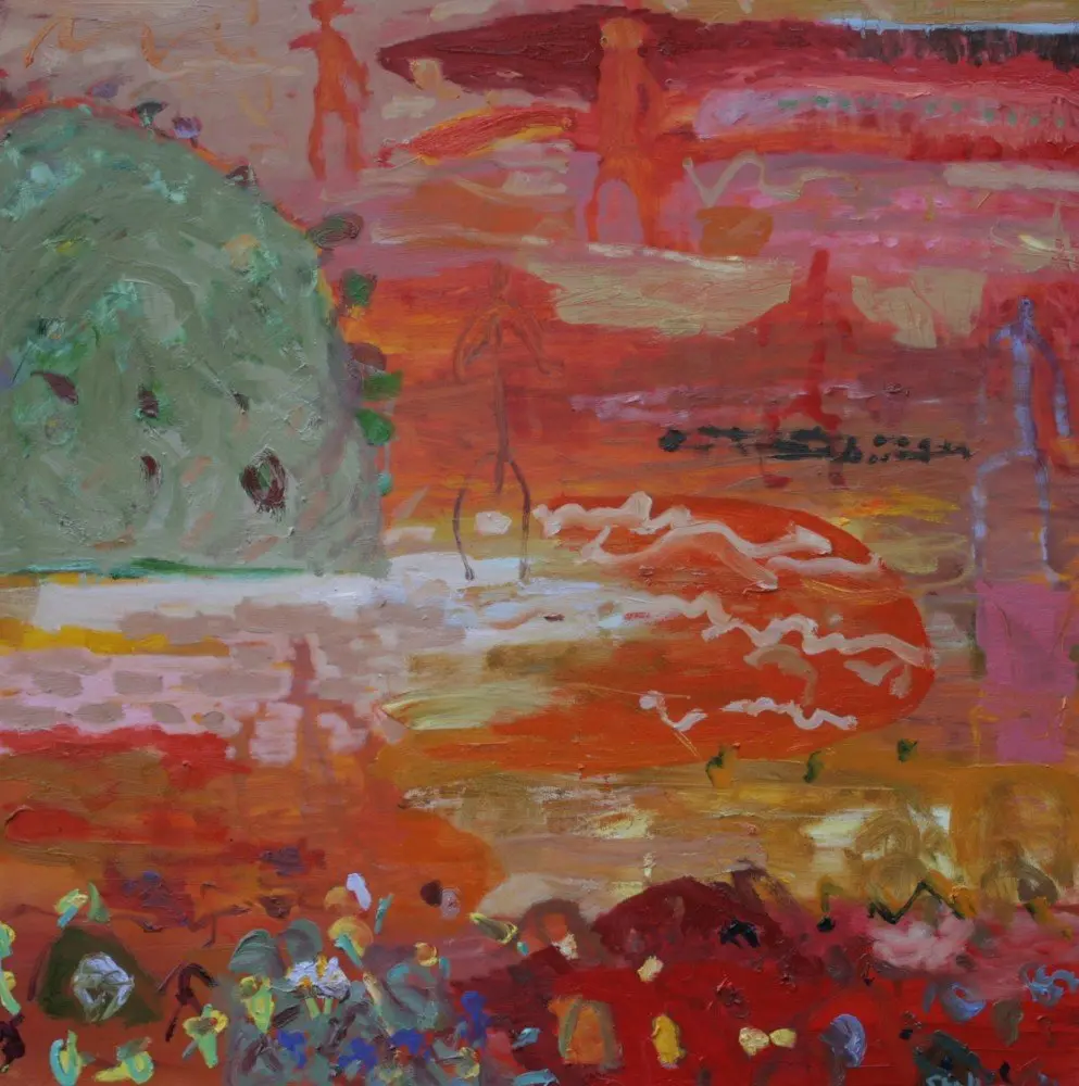 Lake Ballard (SOLD) oil on canvas (sold) by artist Sally Stokes