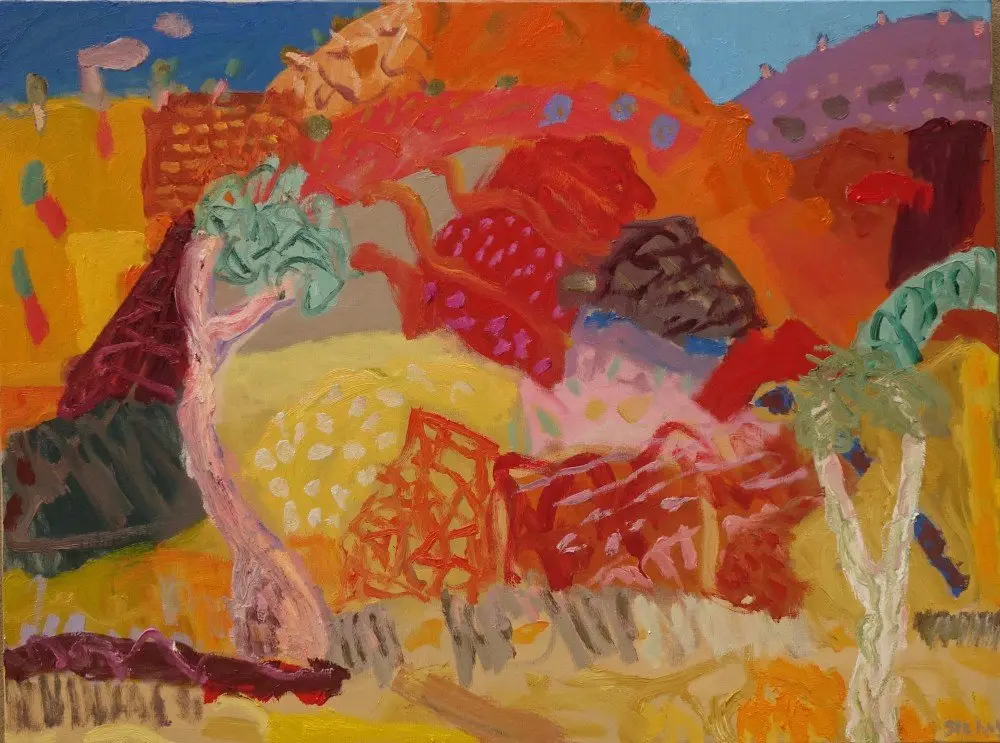 Tender & breakable oil on linen by artist Sally Stokes